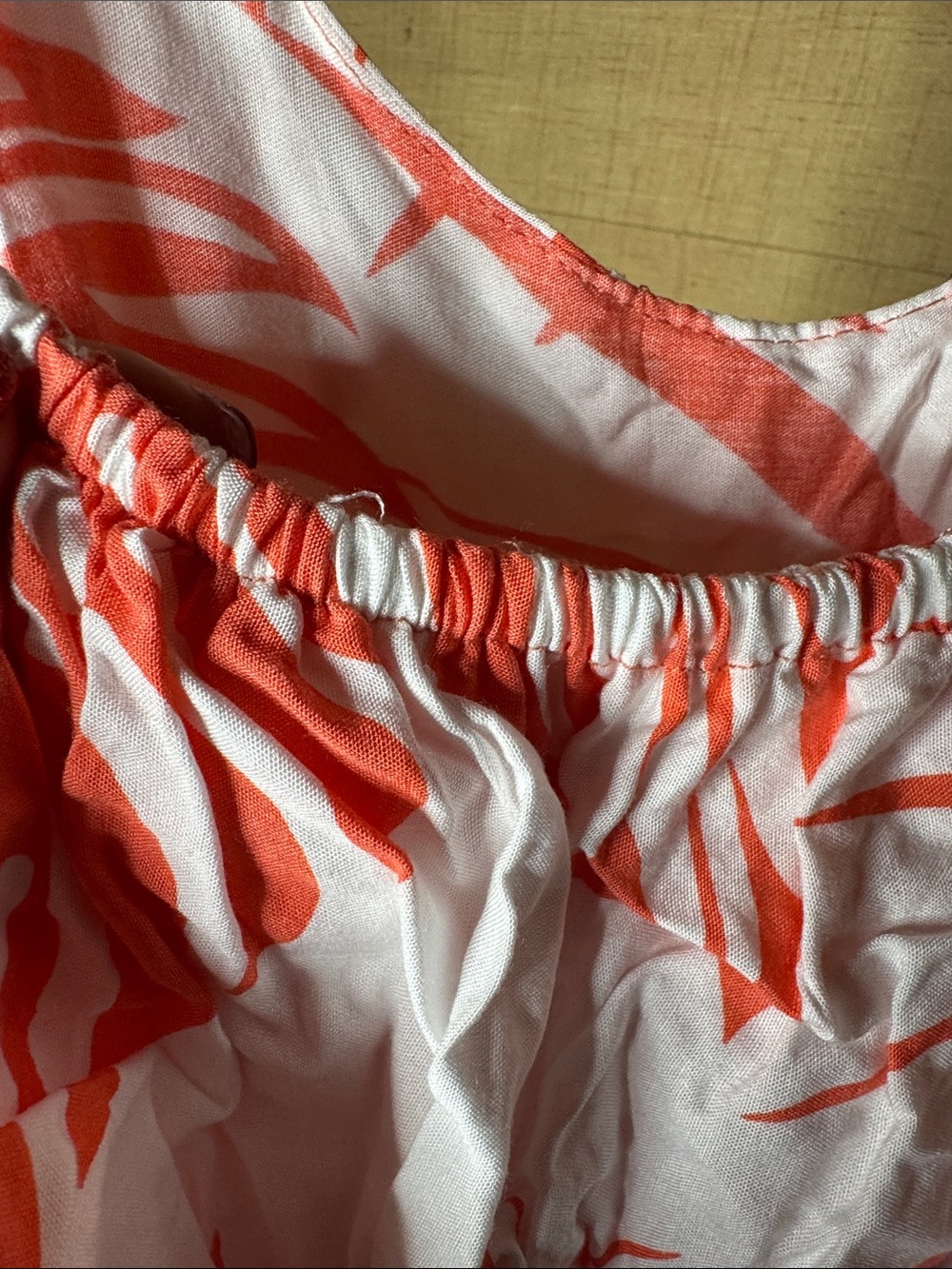Tybee Island Clothing Co Coral Tropical Leaf Print Maxi Dress Size Small - Picture 9 of 11